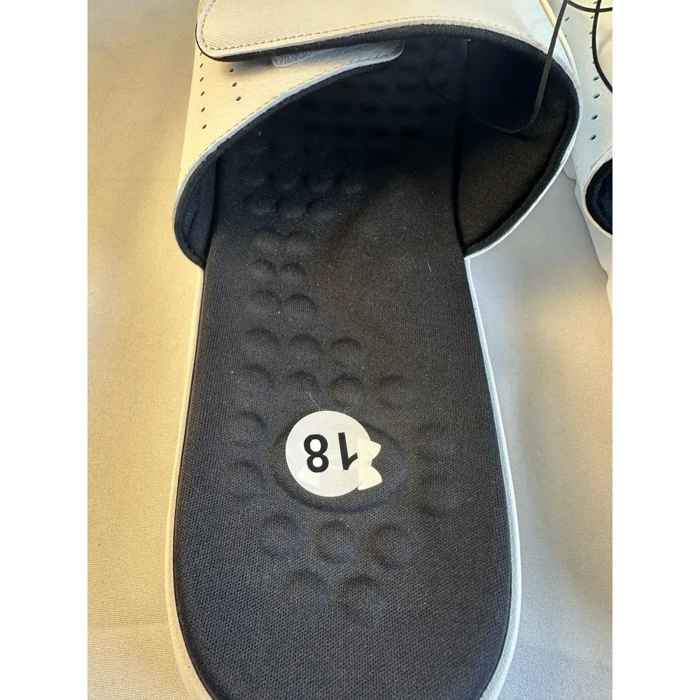 Under Armour Men's Ignite Pro Slide Sandal, Adjustable Comfort Strap, White sz18